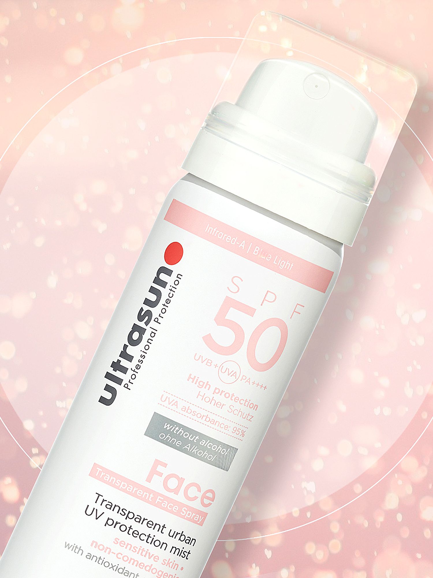 Ultrasun SPF 50 UV Face and Scalp Mist, 75ml