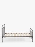 Wrought Iron And Brass Bed Co. Edward Slatted Bed Frame, Small Double, Bronze