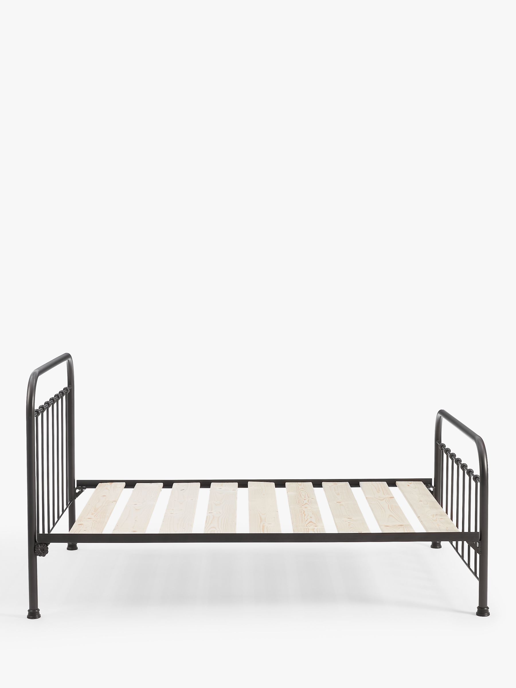 White wrought deals iron twin bed