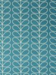 Orla Kiely Linear Stem Made to Measure Curtains or Roman Blind, Duck Egg