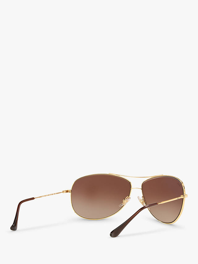 Ray-Ban RB3293 Men's Aviator Sunglasses, Gold/Brown Gradient