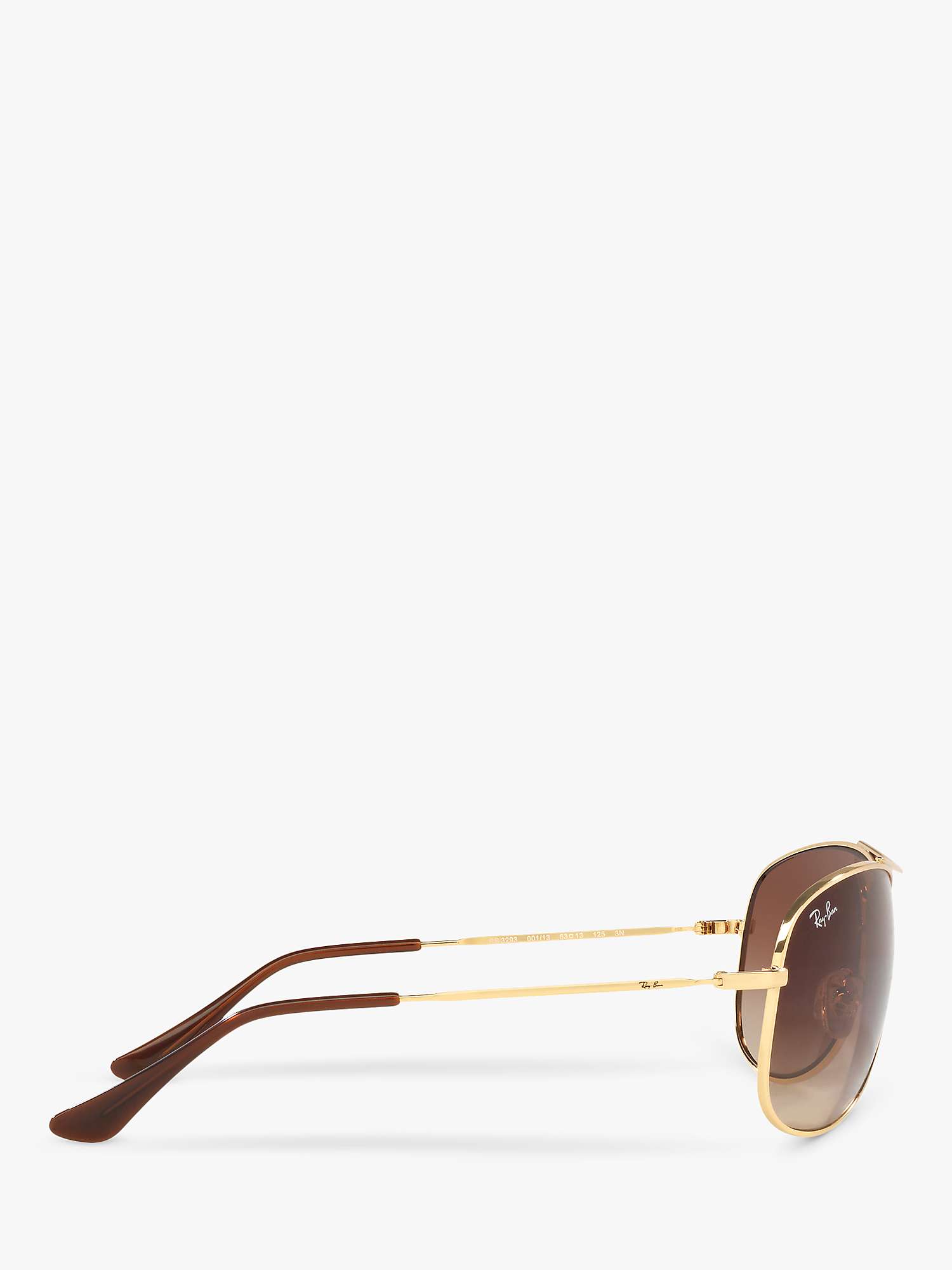 Buy Ray-Ban RB3293 Men's Aviator Sunglasses, Gold/Brown Gradient Online at johnlewis.com