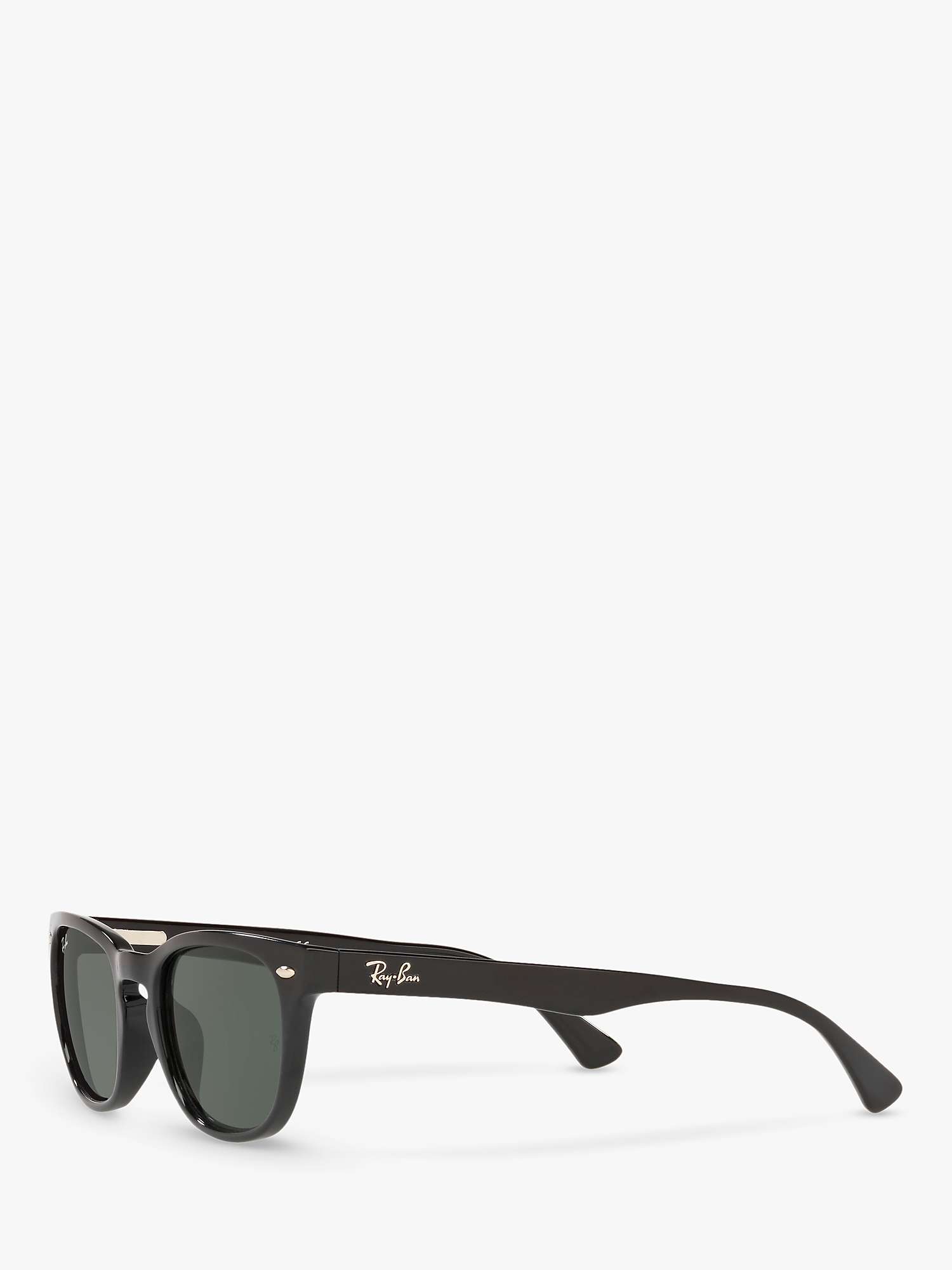 Buy Ray-Ban RB4140 Women's Square Sunglasses, Black/Grey Online at johnlewis.com