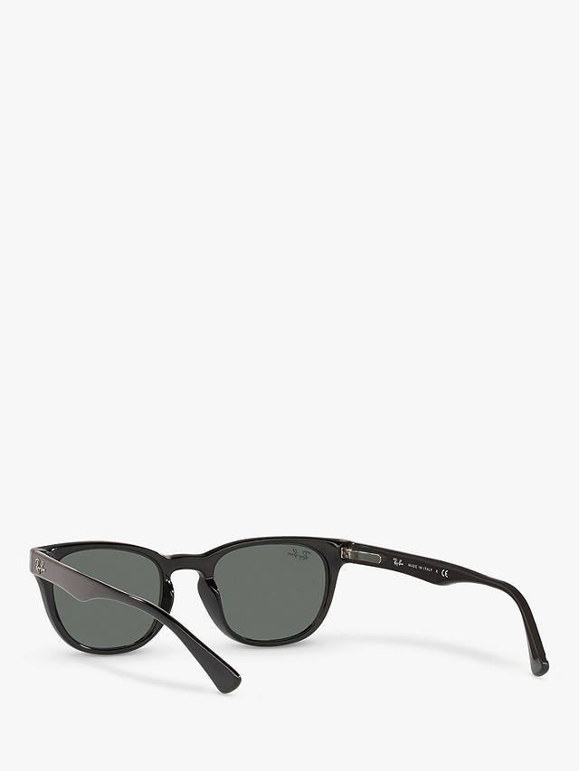 Ray-Ban RB4140 Women's Square Sunglasses, Black/Grey