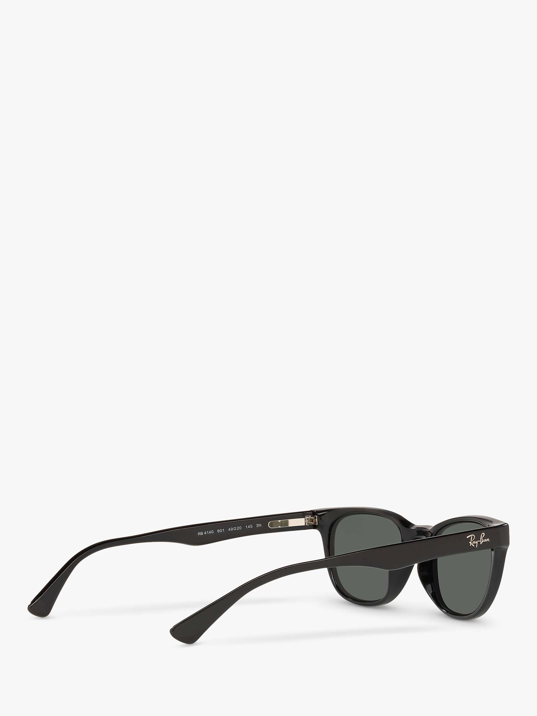 Buy Ray-Ban RB4140 Women's Square Sunglasses, Black/Grey Online at johnlewis.com