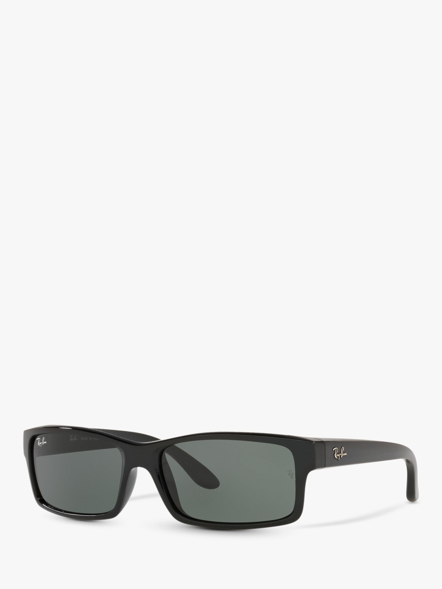 Ray-Ban RB4151 Men's Rectangular Sunglasses, Black/Grey at John Lewis &  Partners