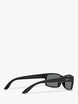 Ray-Ban RB4151 Men's Rectangular Sunglasses, Black/Grey