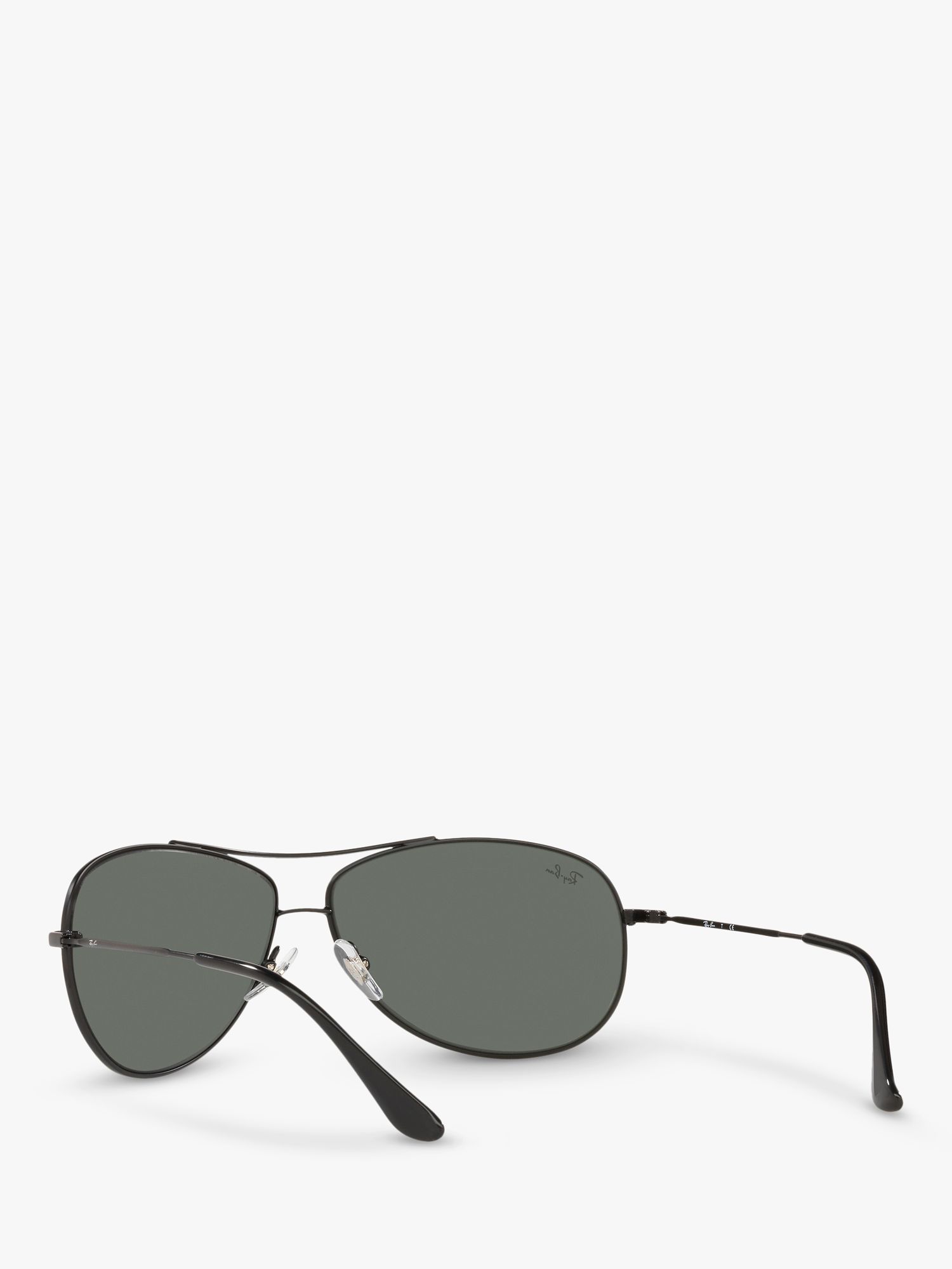 Buy Ray-Ban RB3293 Men's Aviator Sunglasses, Black/Green Online at johnlewis.com