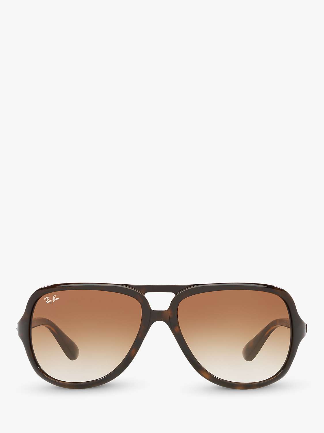 Buy Ray-Ban RB4162 Men's Pilot Sunglasses, Light Havana/Brown Online at johnlewis.com