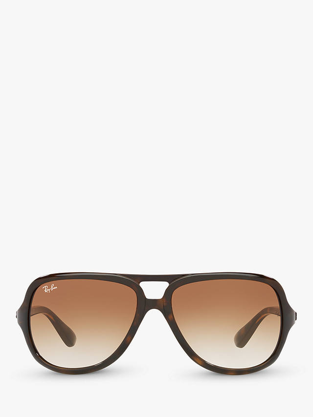 Ray-Ban RB4162 Men's Pilot Sunglasses, Light Havana/Brown