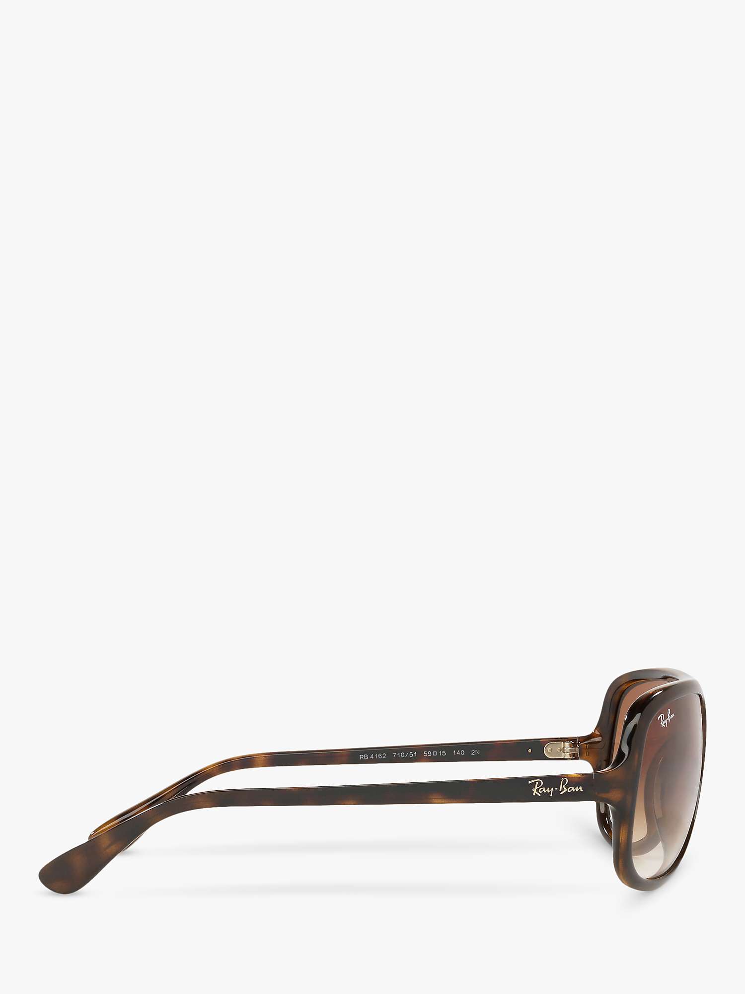 Buy Ray-Ban RB4162 Men's Pilot Sunglasses, Light Havana/Brown Online at johnlewis.com