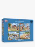 Gibsons Wish You Were Here Jigsaw Puzzles, Set of 4, 500 Pieces Each