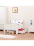 Stompa Classic Kids Starter Bed with Mattress & Drawer, White