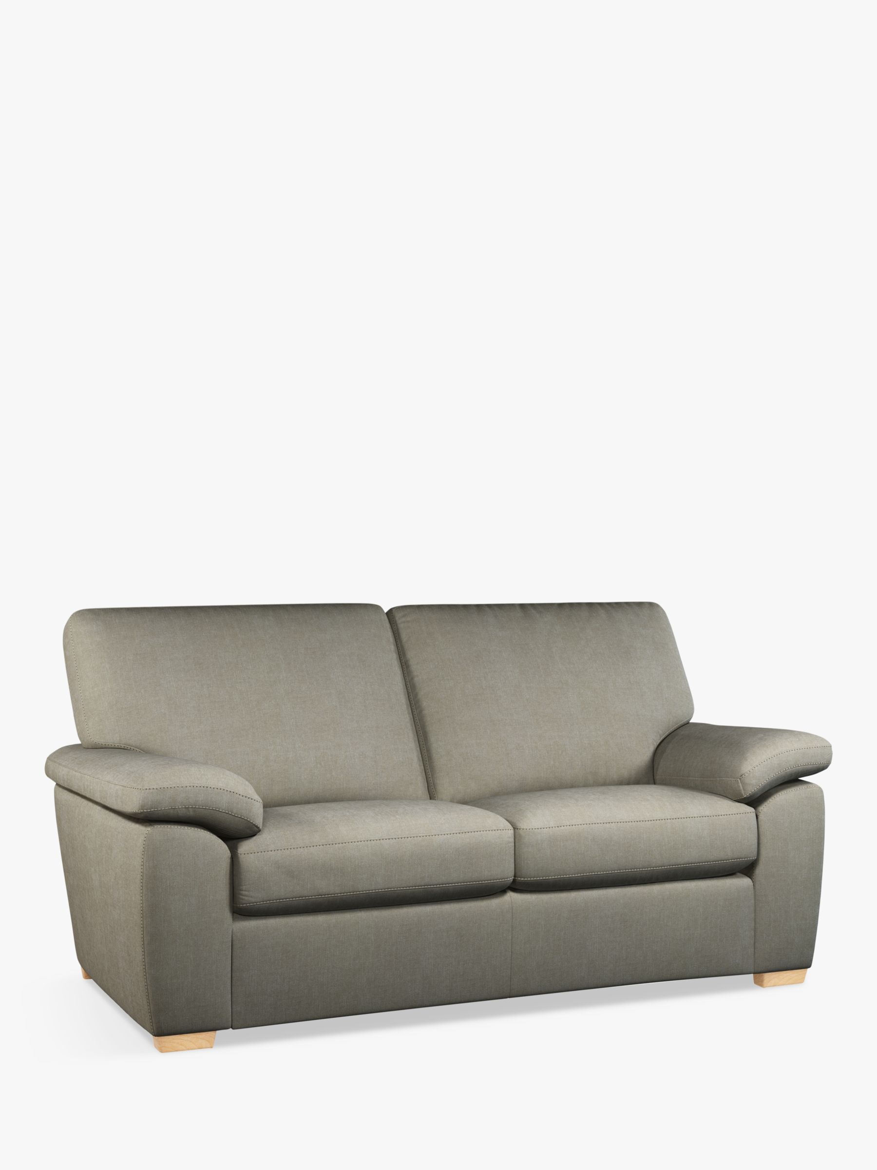Photo of John lewis camden medium 2 seater sofa bed light leg soft touch chenille grey