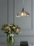 Laura Ashley Salisbury Ribbed Glass Ceiling Light, Clear