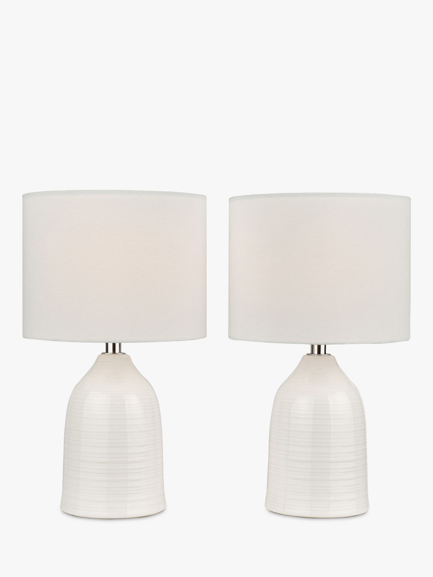 Photo of Laura ashley penny ceramic table lamps set of 2 cream
