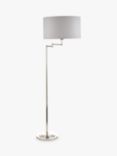 Laura Ashley Marlowe Swing Arm Floor Lamp, Polished Nickel