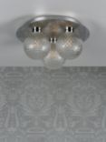 Laura Ashley Prague Textured Globe Bathroom Ceiling Light
