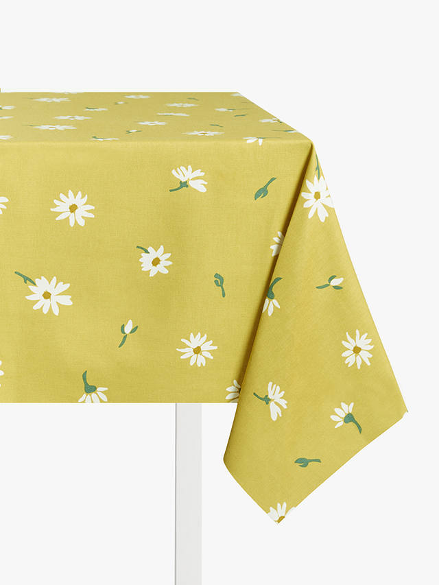 John Lewis ANYDAY Camomile PVC Tablecloth Fabric, Yellow