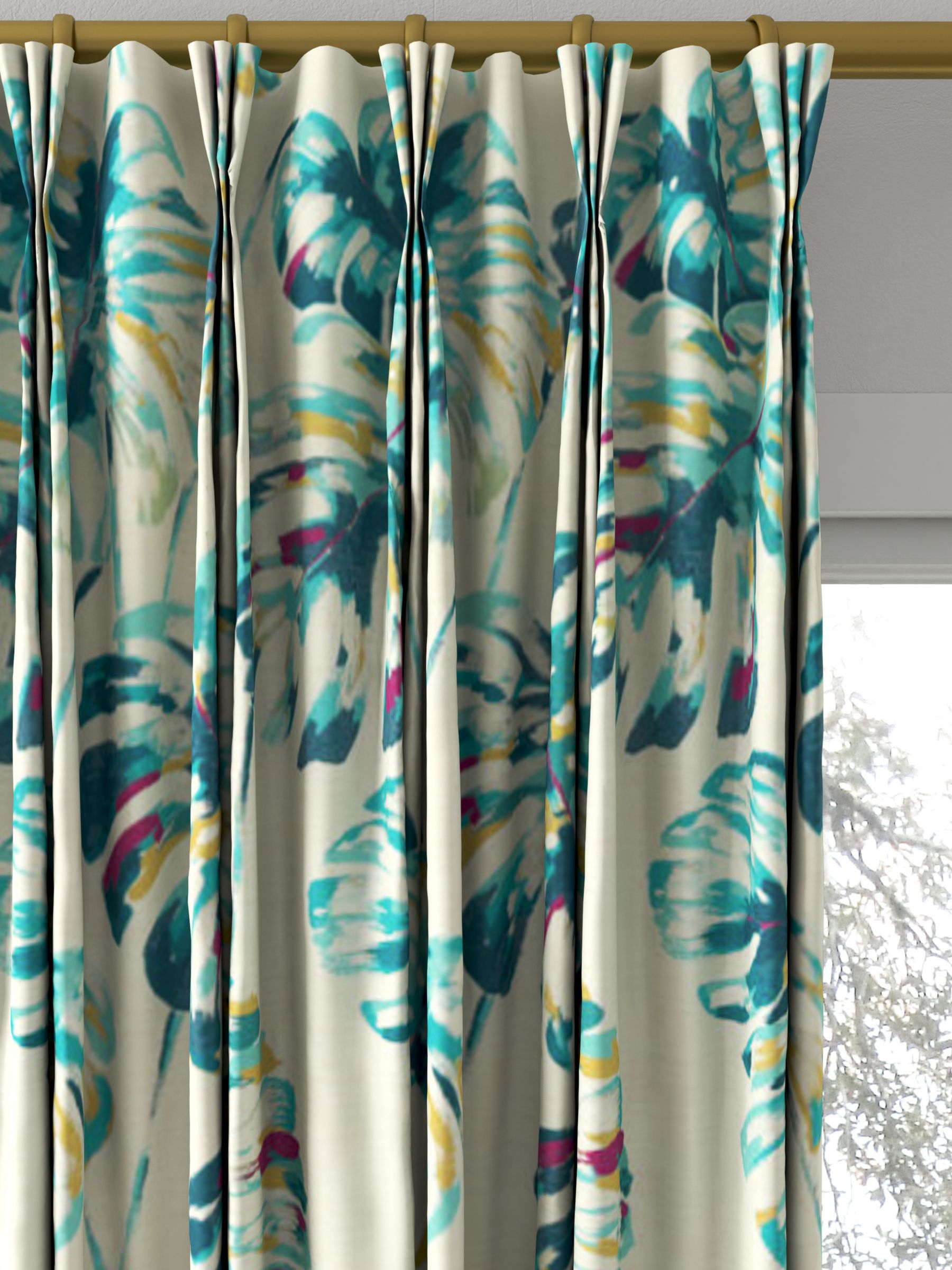 Harlequin Kelapa Made to Measure Curtains, Lagoon/Cerise