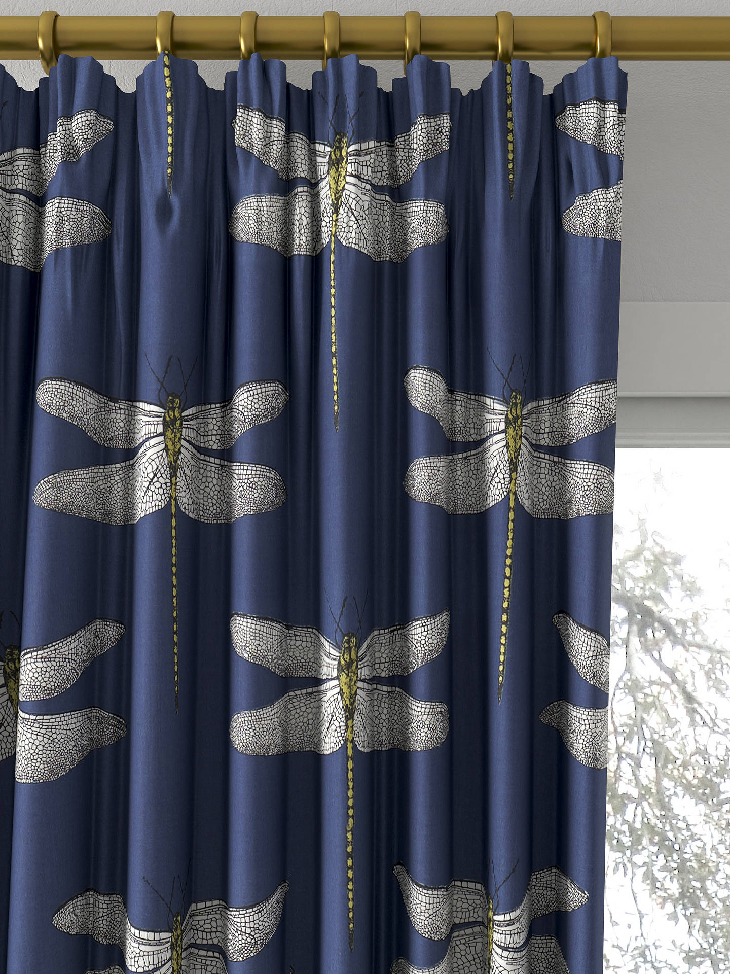 Harlequin Demoiselle Made to Measure Curtains, Ink/Chartreuse