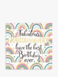Cardmix Rainbow Fabulous Granddaughter Birthday Card