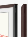 Customisable Modern Frame Bezel for Samsung The Frame (2021, 2022 & 2023 Models), 85 inch, Brown