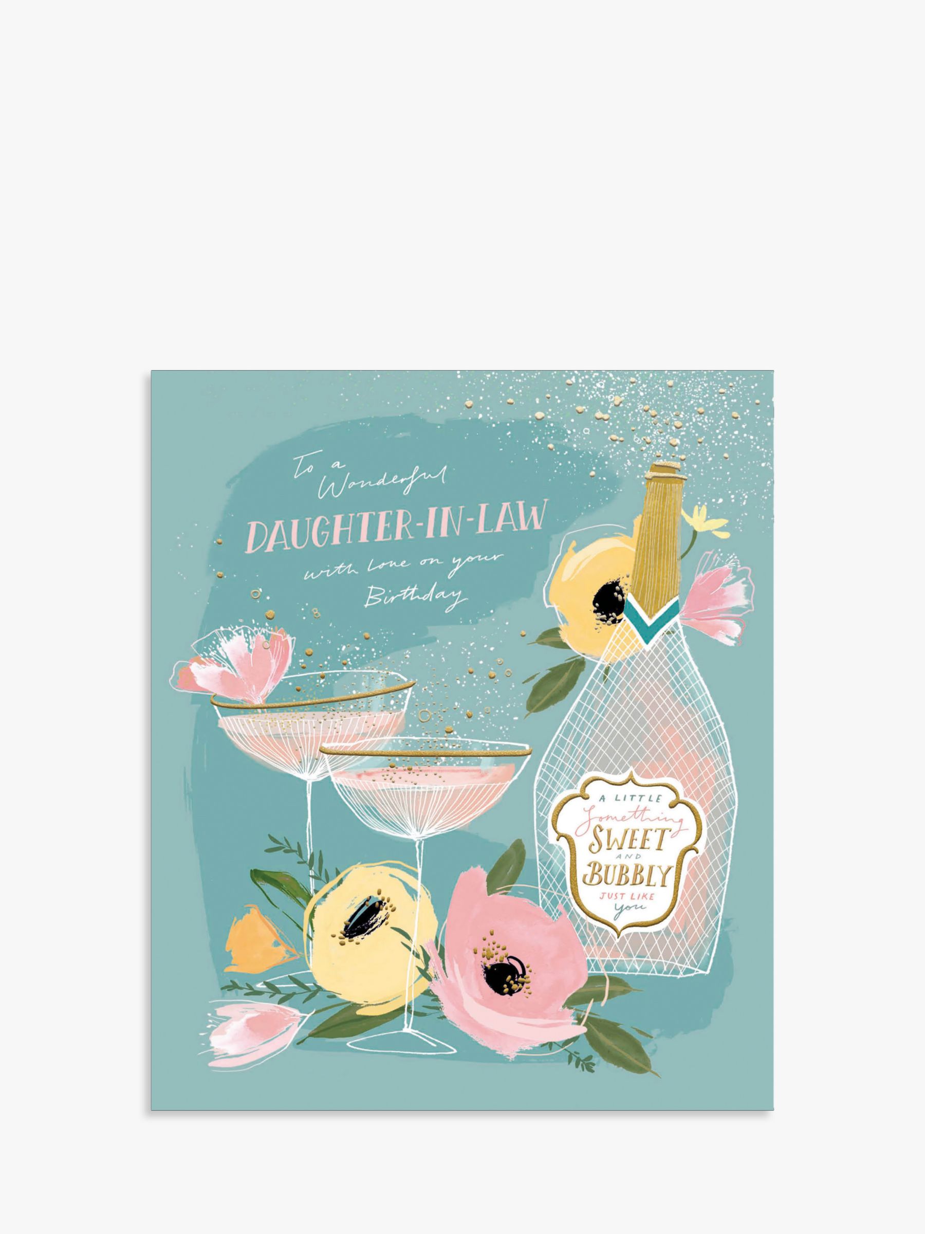 Woodmansterne Champagne Daughter-In-Law Birthday Card