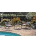 Gallery Direct Braided 4-Seater Garden Lounging Set with Coffee Table, Grey