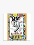 Woodmansterne Best 9th Birthday Ever Birthday Card