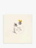 Ruth Jackson Bee Pencil Shaving Birthday Card