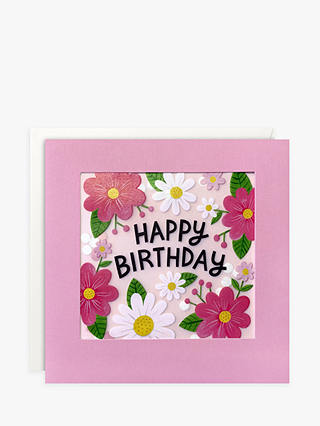 James Ellis Stevens Flowers Happy Birthday Card