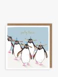 Louise Mulgrew Designs Penguins Party Time Birthday Card