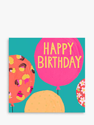 Paper Salad Balloons Birthday Card