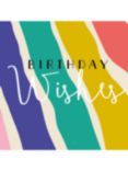 Laura Darrington Design Colour Stripe Birthday Card