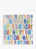 Wendy Jones Blackett Script Happy Birthday Card