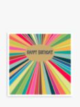 Paper Salad Rainbow Stripes Birthday Card