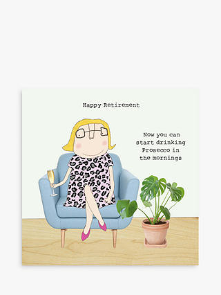Rosie Made A Thing Prosecco Mornings Retirement Card
