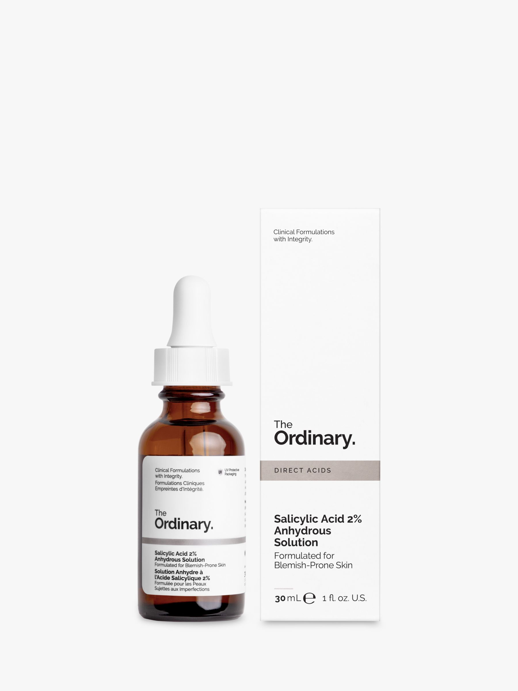 Solution anhydre 2 % d'acide salicylique The Ordinary 30 ml
