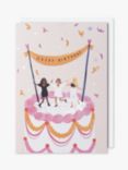 Paperlink Cake Dancing Birthday Card