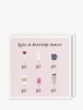 Paperlink Wine Glasses Blank Greeting Card
