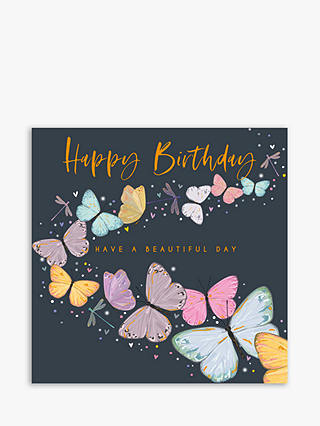 Belly Button Designs Beautiful Butterflies Birthday Card