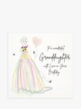 Five Dollar Shake Ribbon Dress Granddaughter Birthday Card