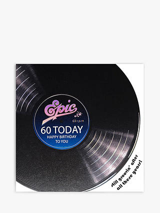 Five Dollar Shake Vinyl 60th Birthday Card
