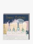 Belly Button Designs Champagne Glasses Birthday Card