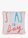Joules Seas The Day Cushion, Multi