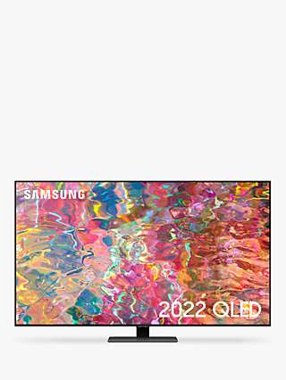 Samsung QE85Q80B (2022) QLED HDR 1500 4K Ultra HD Smart TV, 85 inch with TVPlus/Freesat HD & Dolby Atmos, Black