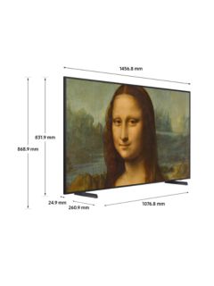 Samsung The Frame (2022) QLED Art Mode TV with Slim Fit Wall Mount, 65 inch