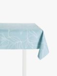John Lewis ANYDAY Trailing Leaves PVC Tablecloth Fabric, Celeste