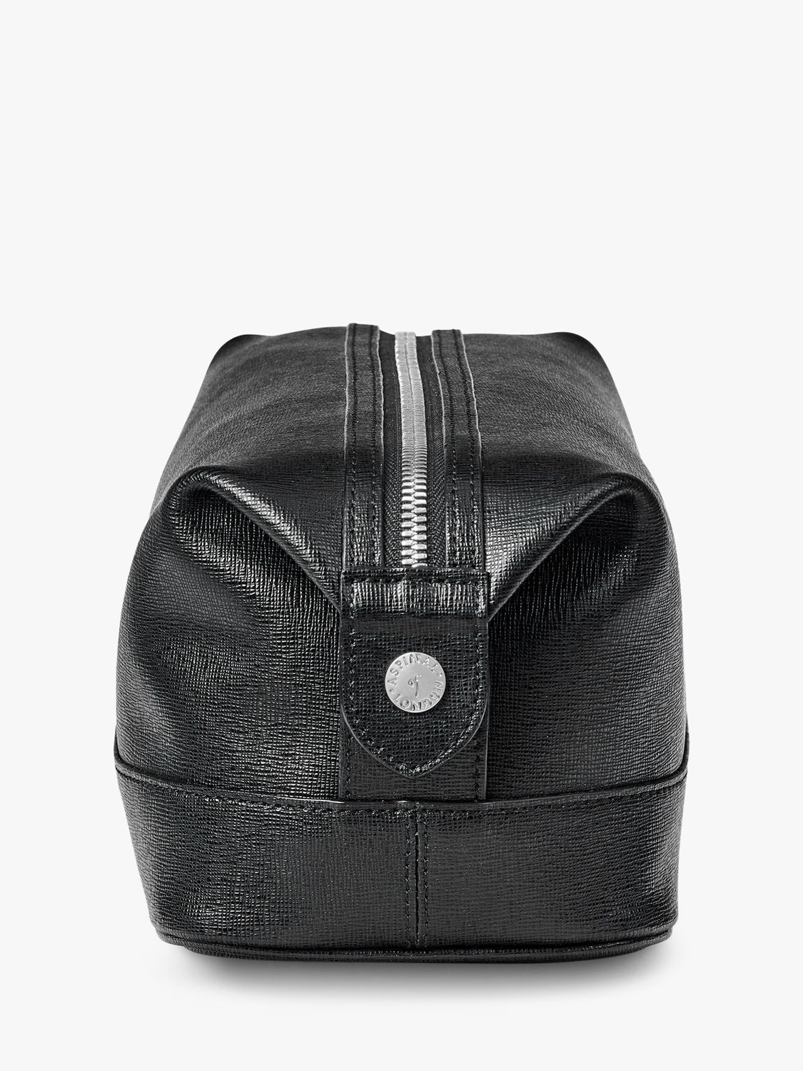 Aspinal of London Saffiano Leather Wash Bag, Black 4